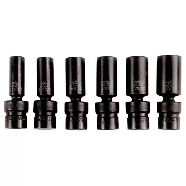 K Tool International Impact Socket Set (6-Piece)