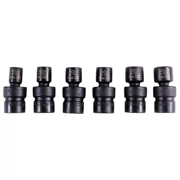 K Tool International 6-Piece Impact Socket Set