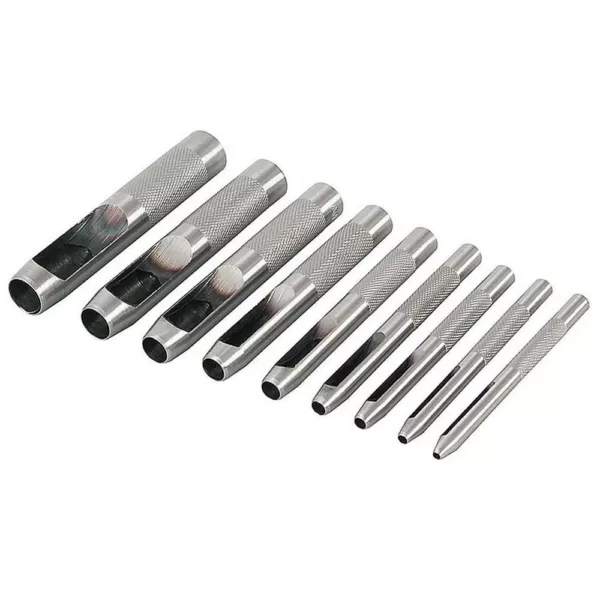 KING 9-Piece Hollow Punch Set