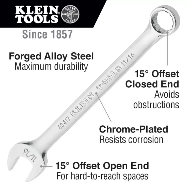 Klein Tools 7/16 in. Combination Wrench