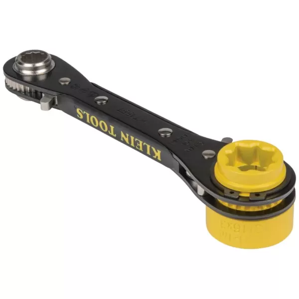 Klein Tools 5-in-1 Ratcheting Lineman's Wrench