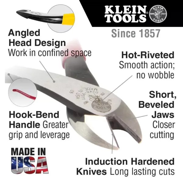 Klein Tools Diagonal Cut Ironworker Pliers with Ring