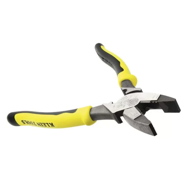 Klein Tools 9 in. High-Leverage Side Cutting Pliers with Wire Stripper/Crimper