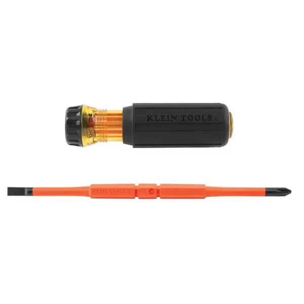 Klein Tools 1/4 in. Flip-Blade Insulated Screwdriver