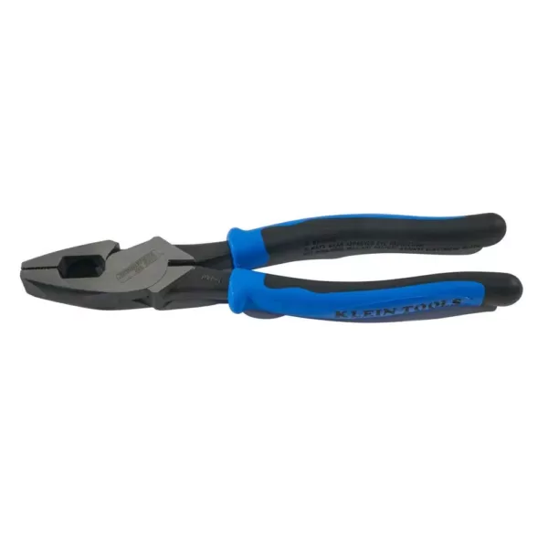 Klein Tools 9 in. Journeyman High Leverage Side Cutting Pliers for Heavy Duty Cutting