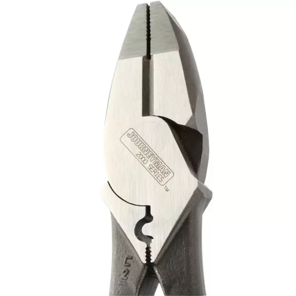 Klein Tools 9 in. Journeyman Heavy Duty Side Cutting Crimping and Tape Pulling Pliers