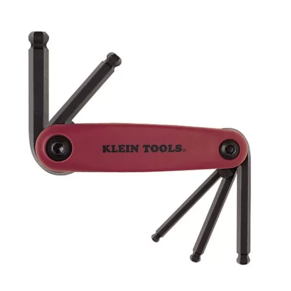 Klein Tools 5-Metric Sizes Grip-It Hex Key Set