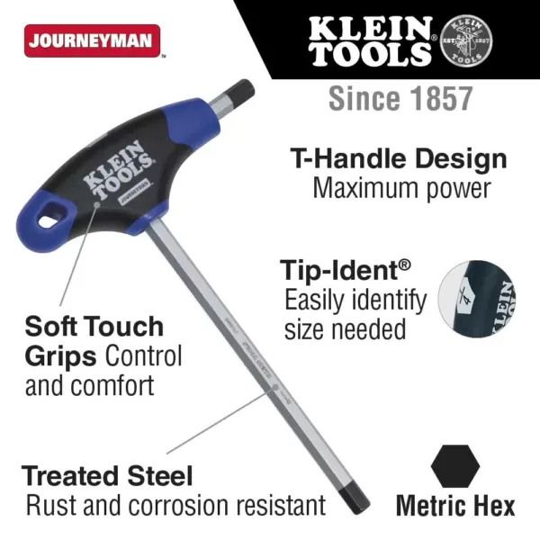 Klein Tools 3 mm Hex Journeyman 9 in. T-Handle