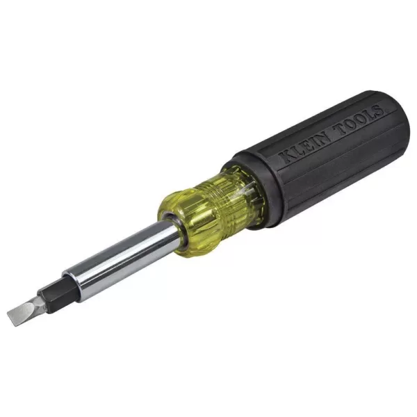 Klein Tools Heavy-Duty Multi-Bit Screwdriver/Nut Driver- Cushion Grip Handle