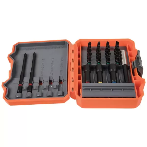 Klein Tools S2 Steel Pro Impact Power Bit Drill Bit Set (26-Piece with Case)