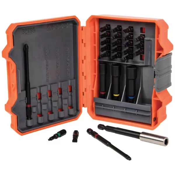 Klein Tools S2 Steel Pro Impact Power Bit Drill Bit Set (26-Piece with Case)