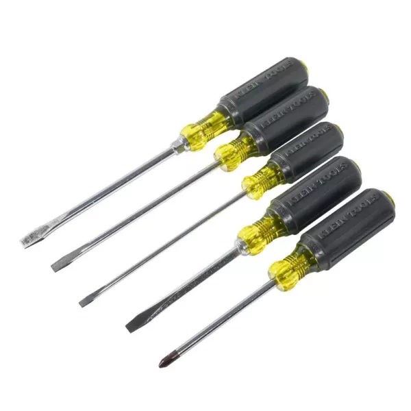 Klein Tools 5-Piece Assorted Screwdriver Set- Cushion Grip Handles