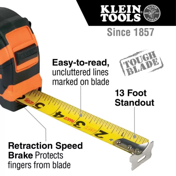 Klein Tools 25 ft. Single-Hook Tape Measure