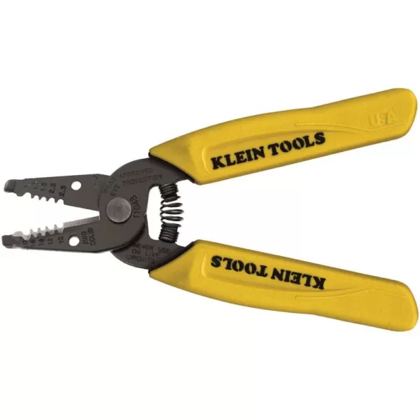 Klein Tools 6-1/4 in. Dual-Wire Stripper & Cutter for 10, 12, 14 AWG Solid Wire