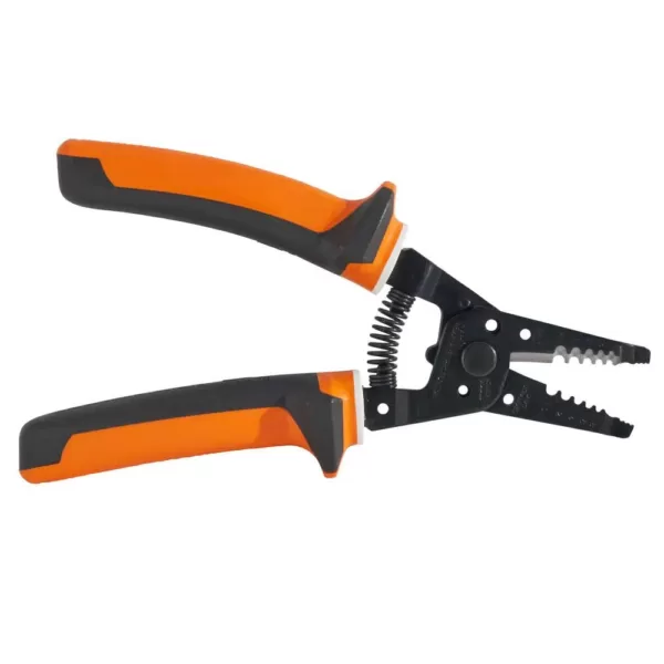 Klein Tools 8 in. Electrician's Insulated Wire Stripper & Cutter for 8-16 AWG Solid and 10-18 AWG Stranded Copper Wire