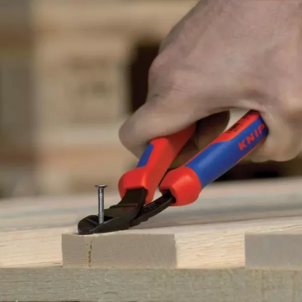 KNIPEX 10 in. H Leverage Diagonal Cutters with Dual Comfort Grips and Tether Attachment