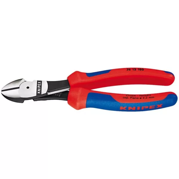 KNIPEX 7-1/4 in. High Leverage Diagonal Cutters with Comfort Grip