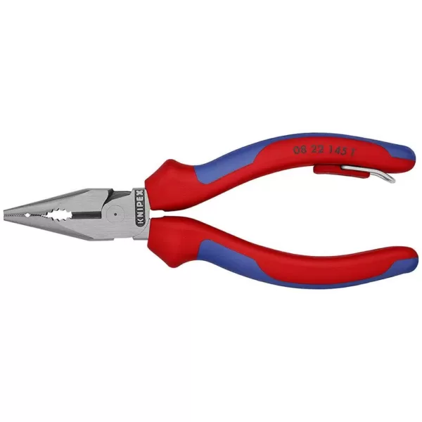 KNIPEX 5-3/4 in. Needle-Nose Combination Pliers with Dual-Component Comfort Grips and Tether Attachment