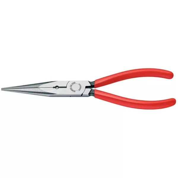 KNIPEX 8 in. Long Nose Pliers with Cutter and 12 AWG Stripping Hole