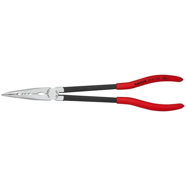 KNIPEX 11 in. Extra Log Reach Angled Long Nose Pliers