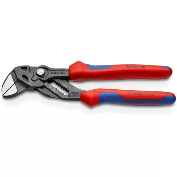 KNIPEX 7-1/4 in. Pliers Wrench with Comfort Grip Handles in Black