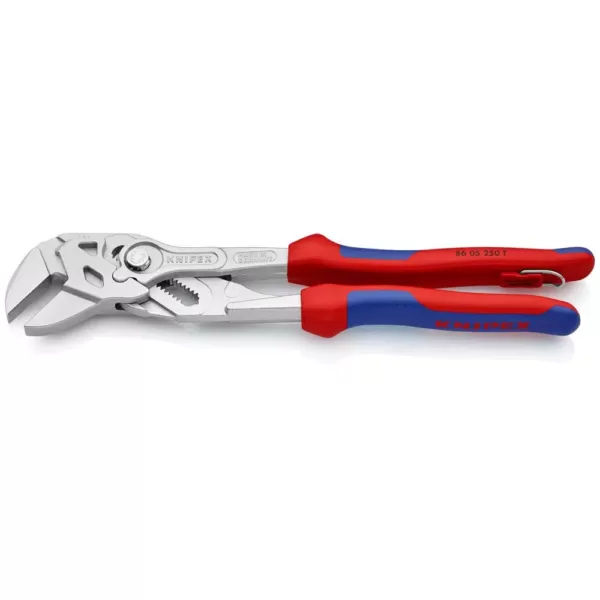 KNIPEX 10 in. Pliers Wrench with Dual-Component Comfort Grips and Tether Attachment