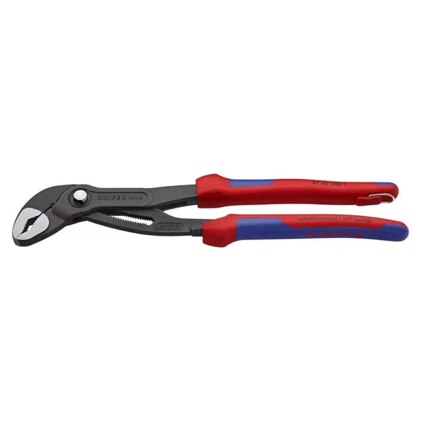 KNIPEX 12 in. Cobra Pliers with Dual-Component Comfort Grips and Tether Attachment