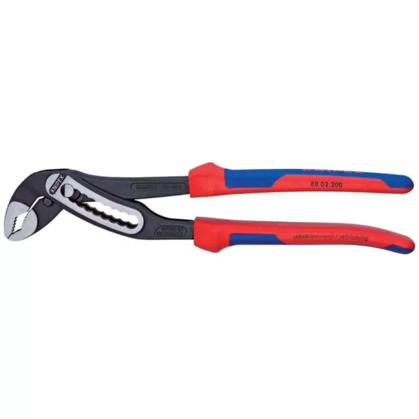 KNIPEX Heavy Duty Forged Steel 12 in. Alligator Pliers with 61 HRC Teeth and Multi-Component Comfort Grip