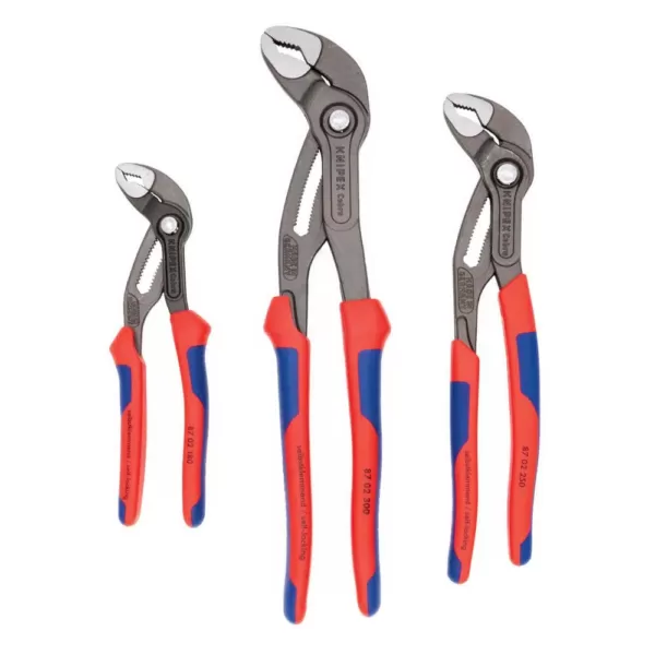 KNIPEX 3-Piece Comfort Grip Cobra Set