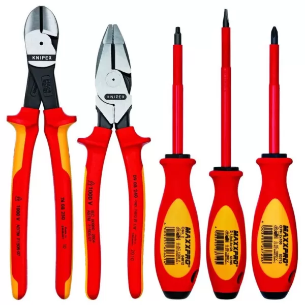 KNIPEX Pliers and Screwdriver Tool Set (5-Piece)