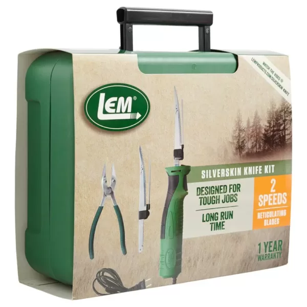 LEM 5.25 in. Silver Skin Electric Knife Kit