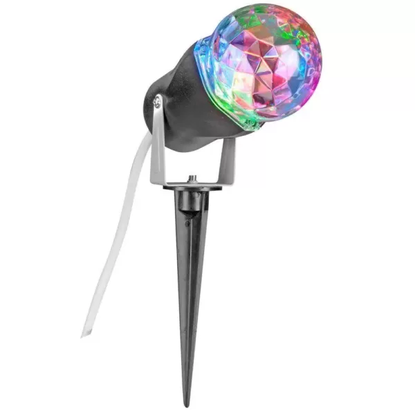 LightShow 10 in. Red Green Blue Projection Kaleidoscope Spotlight Stake