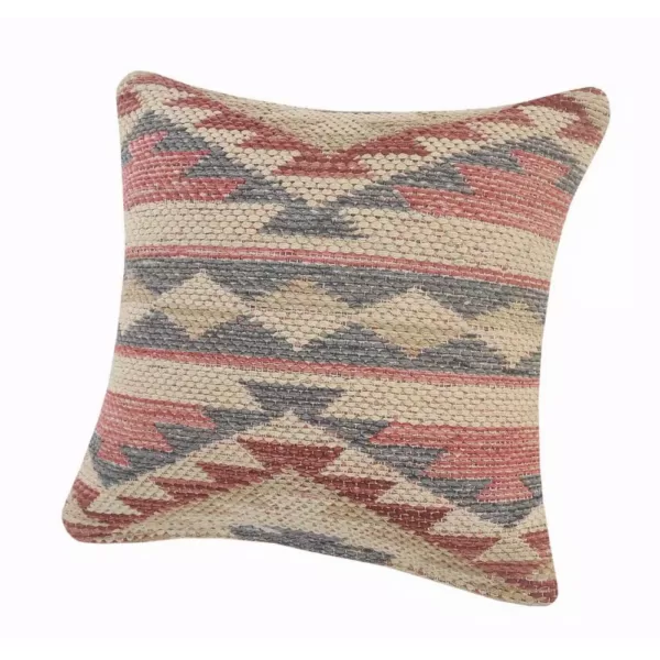 LR Home Eclectic Multi-color Southwest Cozy Polyfill 18 in. x 18 in. Throw Pillow