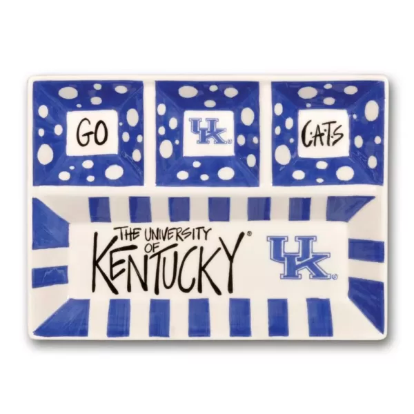 Magnolia Lane Kentucky Ceramic 4 Section Tailgating Serving Platter