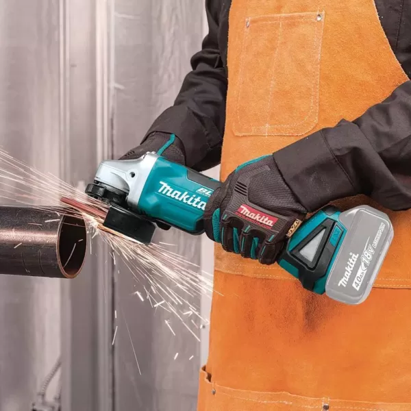 Makita 18V LXT Brushless 4-1/2 in./5 in. Paddle Switch Cut-Off/Angle Grinder with Bonus 18V LXT Battery Pack 5.0Ah