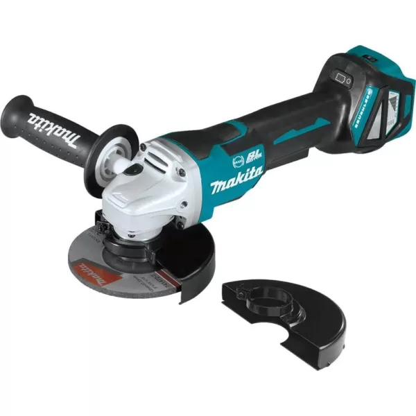 Makita 18-Volt Brushless 4-1/2 in. / 5 in. Cordless Paddle Switch Cut-Off/Angle Grinder with Electric Brake (Tool Only)