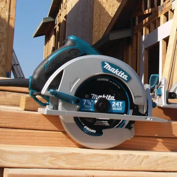 Makita 15 Amp 7-1/4 in. Lightweight Magnesium Circular Saw with bonus 15-Degree 1-3/4 in. Pneumatic Coil Roofing Nailer