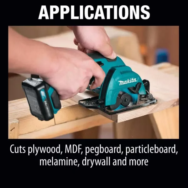 Makita 12-Volt Max CXT Lithium-Ion Cordless 3-3/8 in. Circular Saw Kit, Case (2.0Ah)