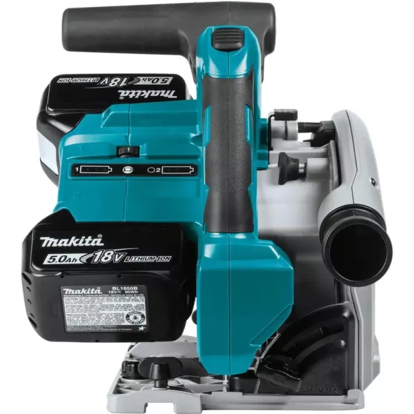 Makita 18-Volt X2 LXT (36-Volt) Brushless 6-1/2 in. Plunge Circular Saw 5.0 Ah with Bonus 18-Volt LXT Cordless Jigsaw