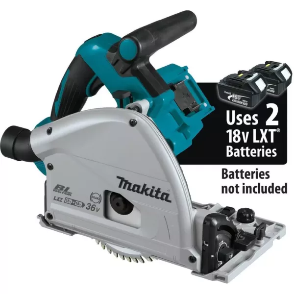 Makita 18-Volt X2 LXT Lithium-Ion (36-Volt) Brushless Cordless 6-1/2 in. Plunge Circular Saw, with AWS (Tool Only)