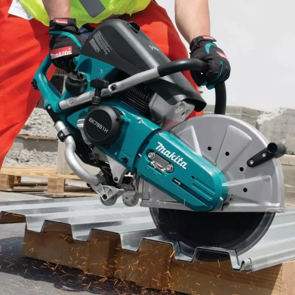 Makita 4-Stroke (MM4) 14 in. 76cc Gas Saw with bonus 14 in. Segmented Rim Dual Purpose Diamond Blade