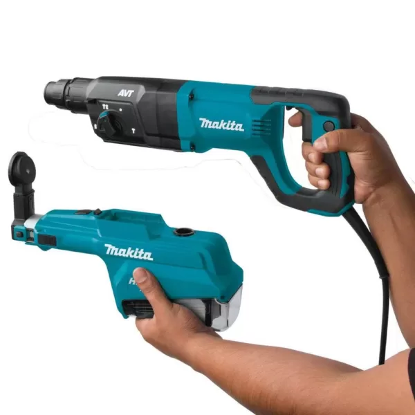 Makita 14 in. 76 cc 4-Stroke Engine Gas Saw with Bonus 1 in. AVT Rotary Hammer, SDS-Plus Bits with HEPA Dust Extractor