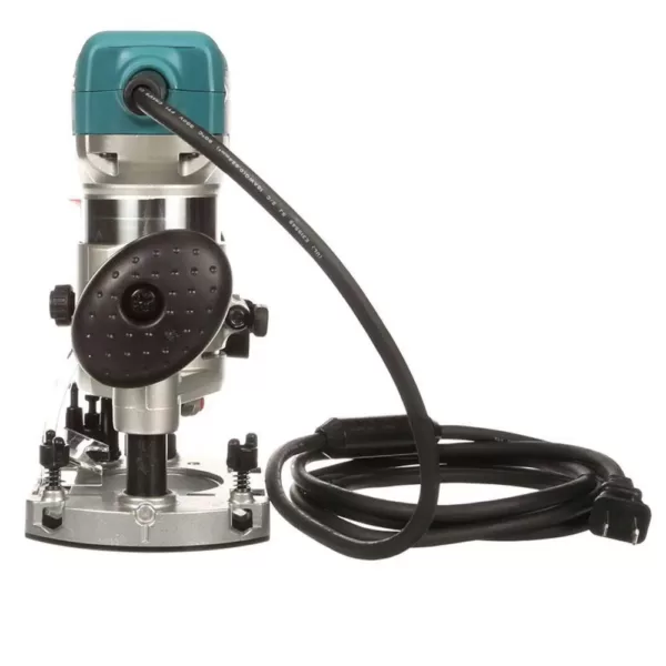 Makita 6.5 Amp 1-1/4 HP Corded Variable Speed Compact Router with 3 Bases (Plunge, Tilt, and Offset Base)