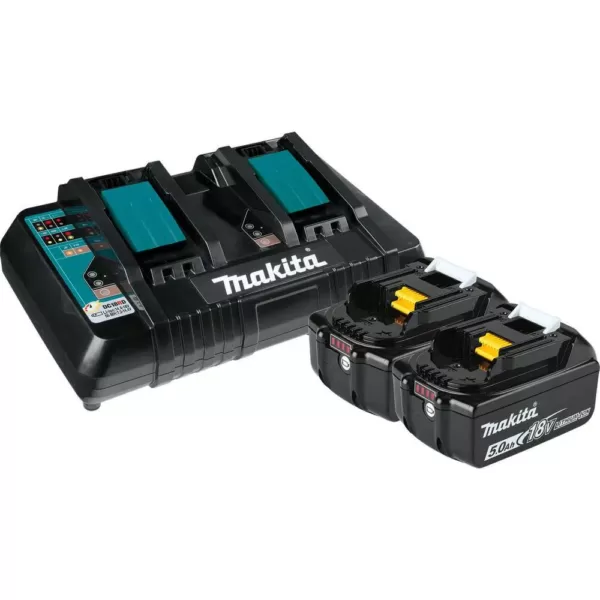 Makita 18V X2 LXT Blower and 18V LXT 24 in. Hedge Trimmer with bonus 18V LXT Starter Pack