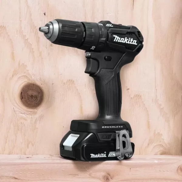 Makita 18-Volt 2.0Ah LXT Lithium-Ion Sub-Compact Brushless Cordless 1/2 in. Hammer Driver Drill Kit