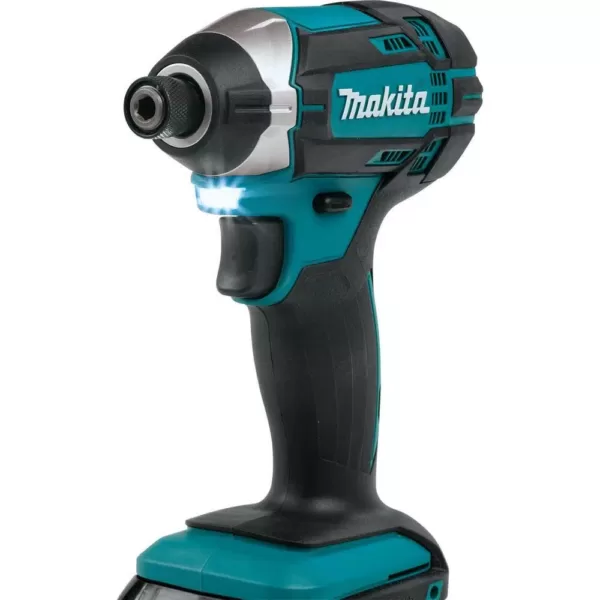 Makita 1.5 Ah 18-Volt LXT Lithium-Ion Compact Cordless 1/4 in. Impact Driver Kit