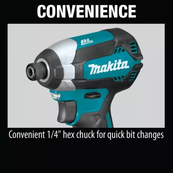 Makita 18-Volt LXT Brushless Impact Driver Kit with bonus 18-Volt LXT Lithium-Ion Cordless L.E.D. Flashlight