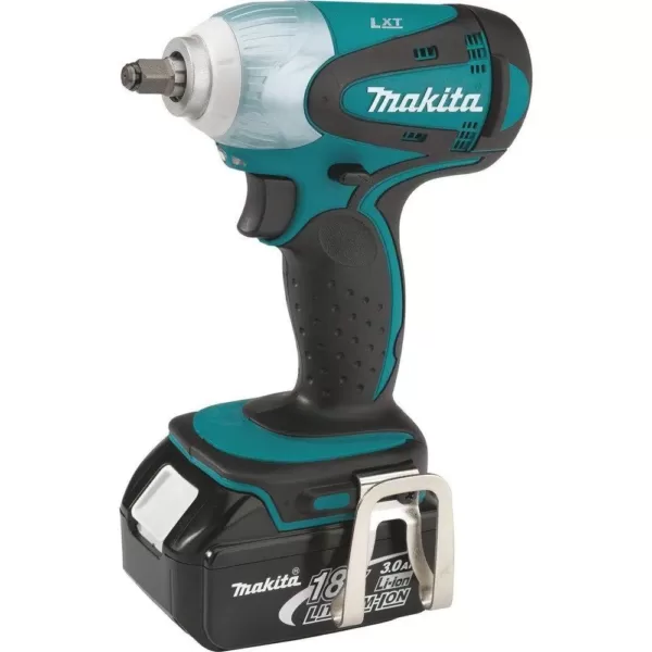 Makita 18-Volt LXT Lithium-Ion 3/8 in. Cordless Square Drive Impact Wrench Kit with (2) Batteries 3.0Ah Charger and Bag