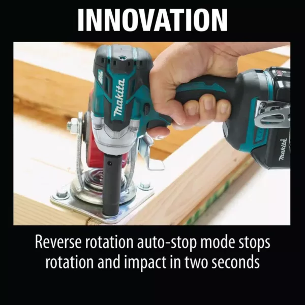 Makita 18-Volt LXT Lithium-Ion Compact Brushless Cordless 1/2 in. 3-Speed Impact Wrench Kit 2.0 Ah