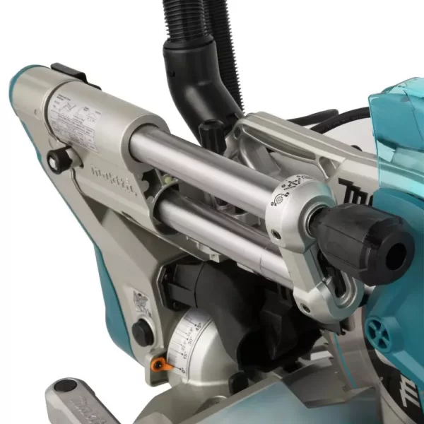 Makita 15 Amp 10 in. Dual Bevel Sliding Compound Miter Saw with Laser with bonus Pneumatic 16-Gauge, 2-1/2 in. Finish Nailer